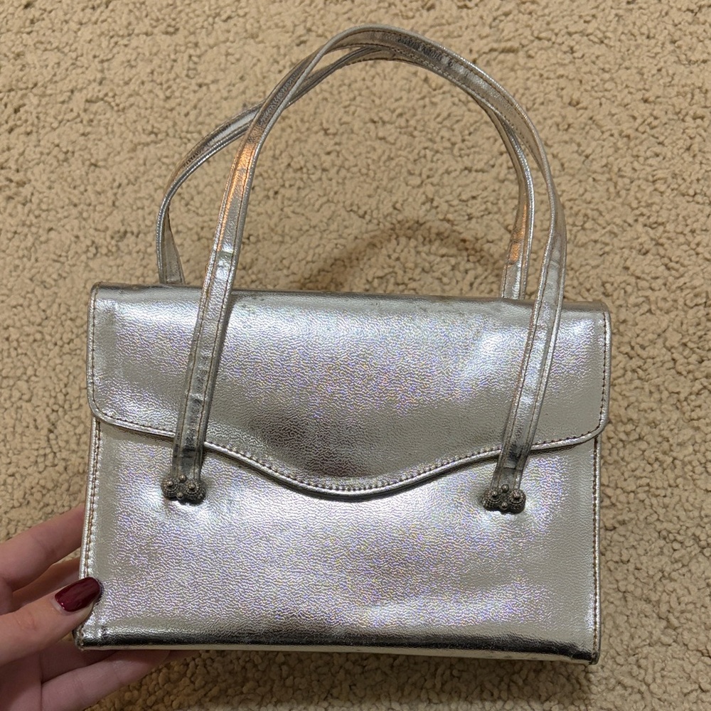 Vintage silver Handbag